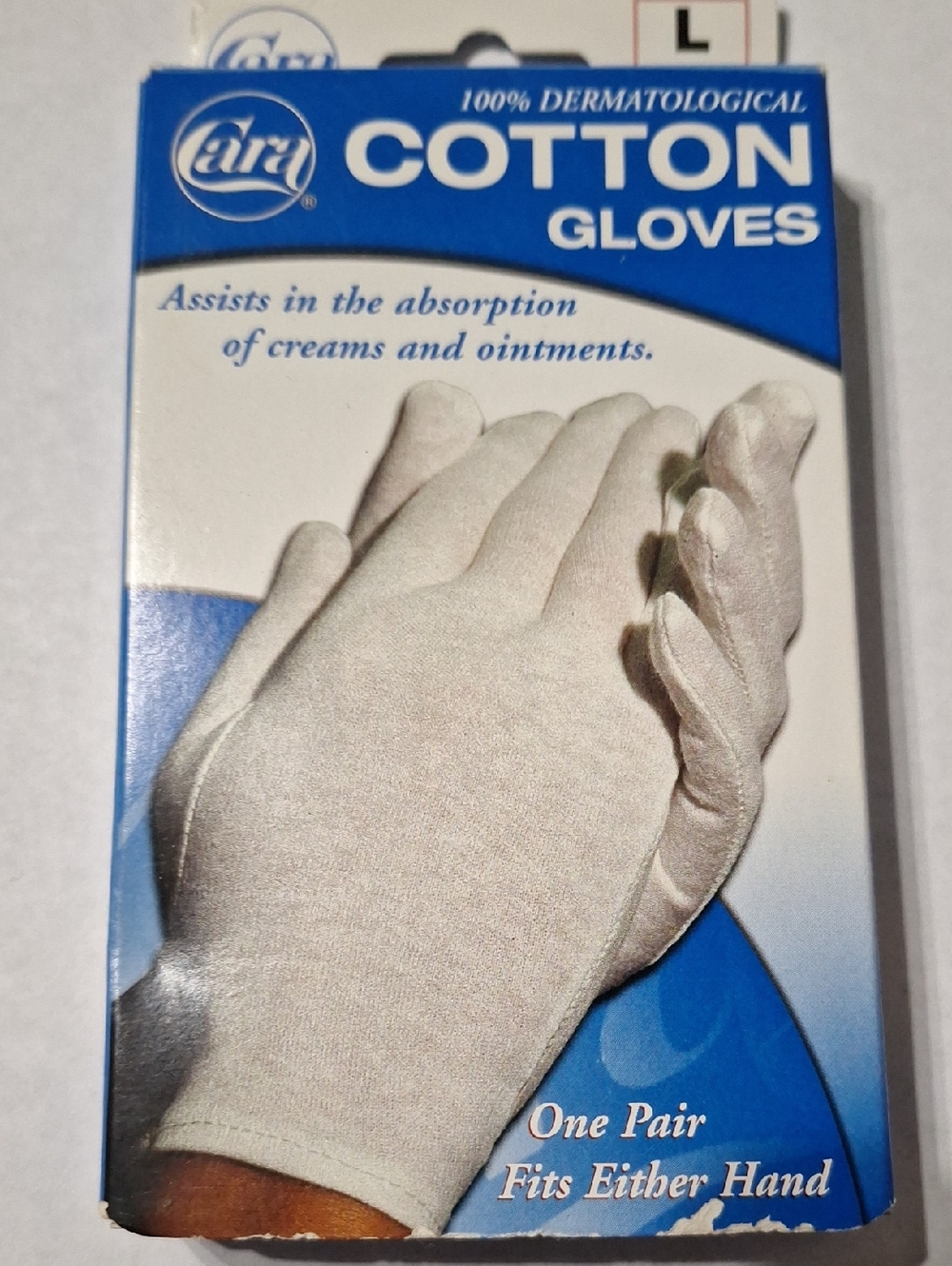 Cara Cara White Cotton Gloves — One Pair